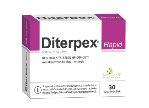 Zloženie Diterpex Rapid - Coleus Forskohlii, Garcinia Cambogia, Kofeín, Čierne korenie
