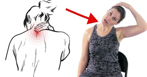 Ilustrácia strečingu krku a ramien