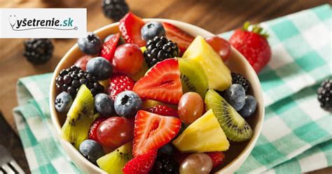 koláž rôznych druhov ovocia s označením 