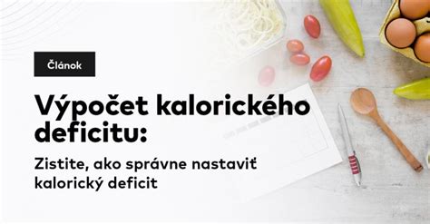 Infografika vysvetľujúca výpočet kalorického deficitu