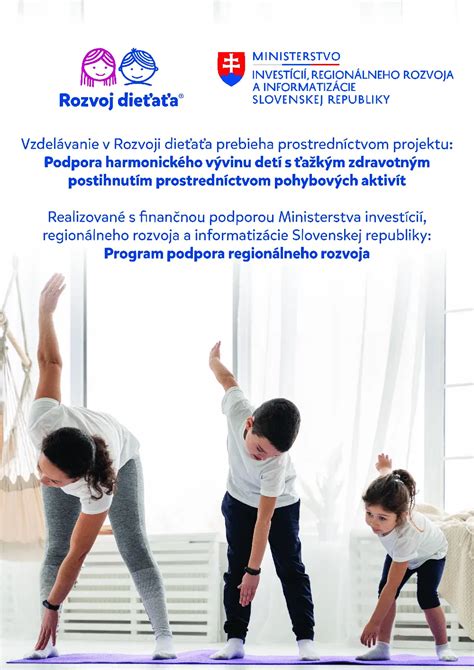 fotografia detí zapojených do pohybových aktivít v rámci programu Škola obezity