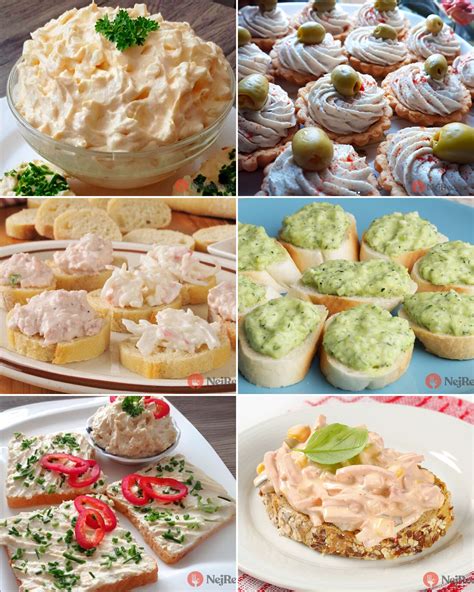 široká škála rôznych nátierok na stole