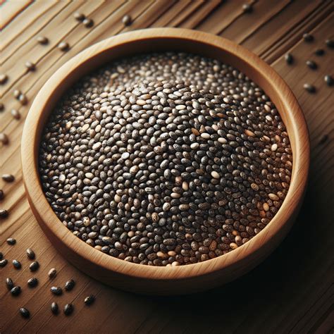 Ilustrácia chia semienok čiernej a bielej farby