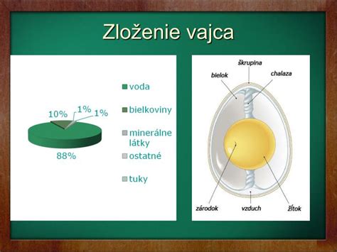 Infografika zobrazujúca nutričné zloženie vajca, s detailami o obsahu bielkovín, tukov, vitamínov a minerálov.