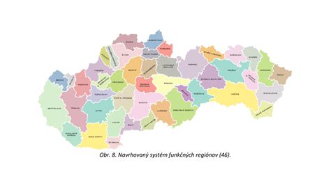 Mapa Slovenska s vyznačenými regiónmi s najvyššou prevalenciou obezity a diabetu