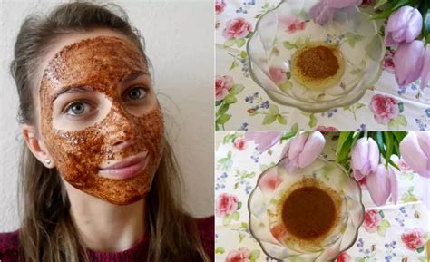 Obrázok s receptom na pleťovú masku zo škorice a medu