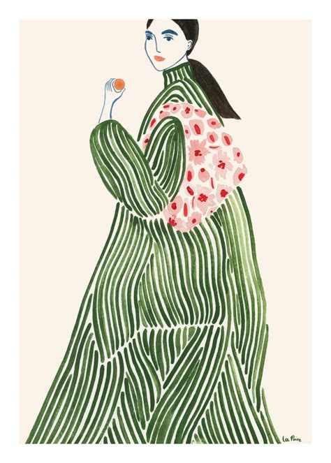 Ilustrácia ženy bežiacej v prírode