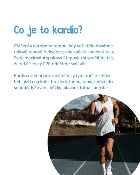 Vizualizácia rôznych typov kardio cvičení (beh, bicykel, plávanie, tanec)