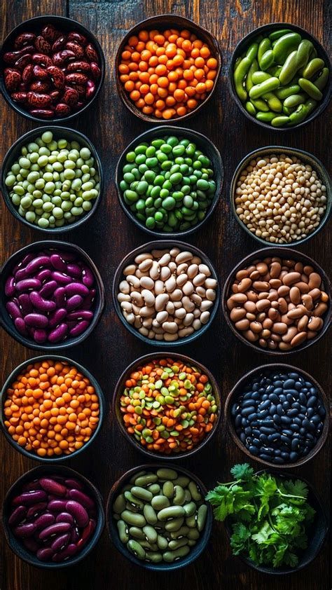 Miska plná rôznych druhov strukovín