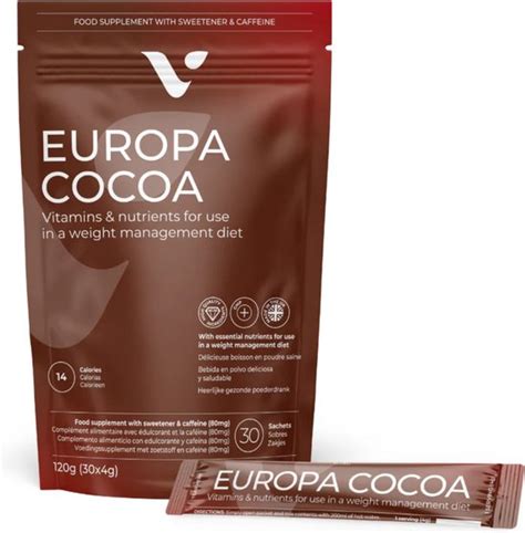 Ilustračná fotografia balenia čokoládového nápoja Valentus Europa Cocoa