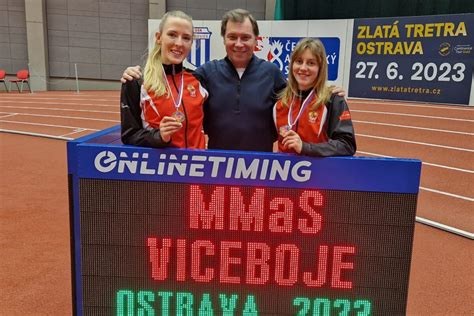 Závodníci na pódiu během Mistrovství Moravy a Slezska 2023