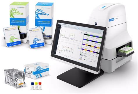 Ilustrácia prístroja Agilent Seahorse pre analýzu bunkového metabolizmu
