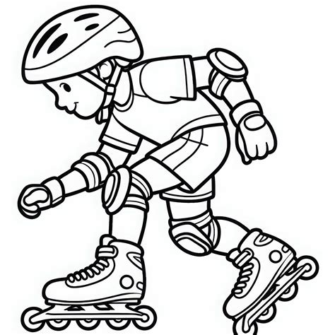 Ilustrácia osôb korčuľujúcich sa na inline korčuliach v parku