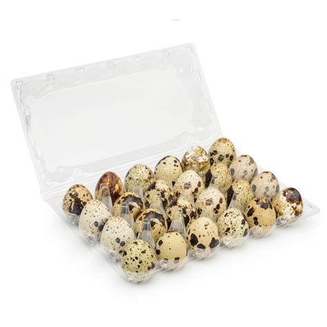 Dekoratívne usporiadanie malých prepeličích vajec na tanieri.