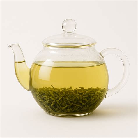 Ilustrácia lístkov zeleného čaju