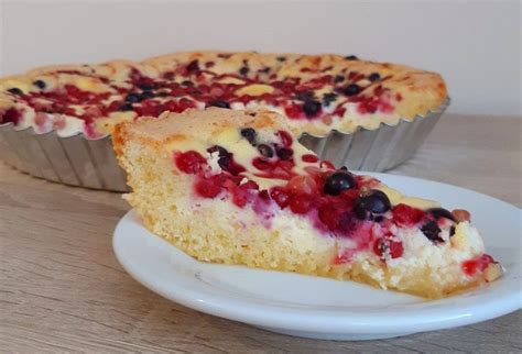 diabetický koláč s tvarohom a ríbezľami