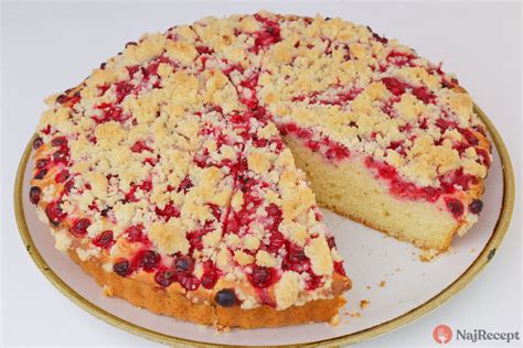 ríbezľový koláč s posýpkou