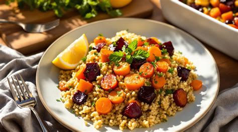 Misa s uvarenou quinoou a zeleninou