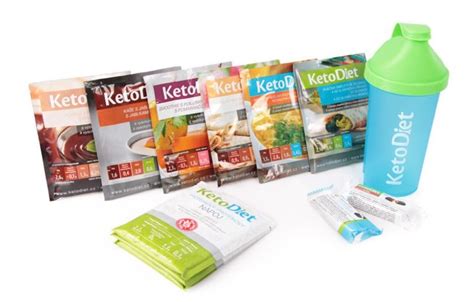 Ilustračná fotografia rôznych produktov KetoDiet v balení