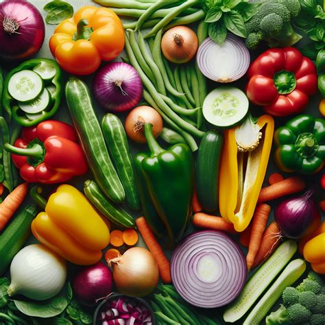 Mix zeleniny na tanieri