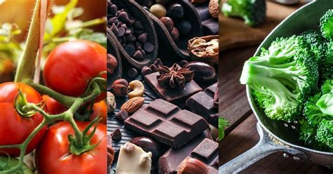 Infografika s prehľadom potravín bohatých na antioxidanty