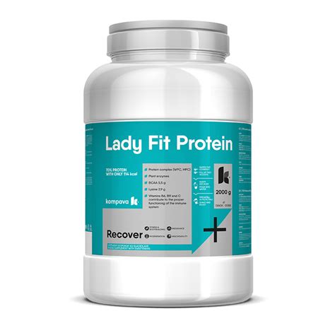 Obrázok s produktami Lady Fit proteín a BodyFit od spoločnosti Kompava.