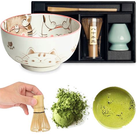 Ilustrácia prípravy matcha čaju