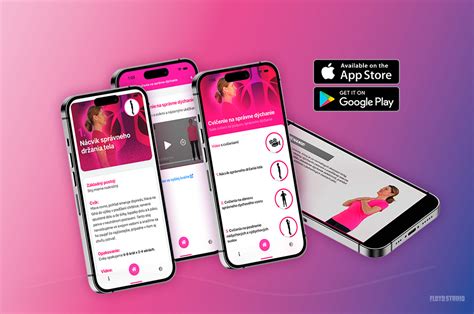 Mobilná aplikácia DanceFitme na obrazovke