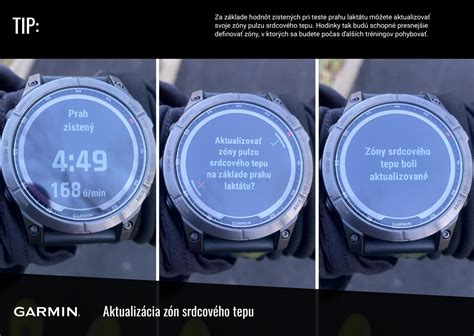 screenshot: nastavenia srdcového tepu v menu hodiniek Garmin Fenix