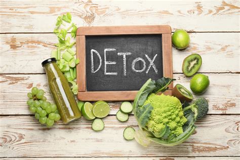 Ilustrácia ukazujúca, ako rôzne potraviny podporujú detoxikáciu