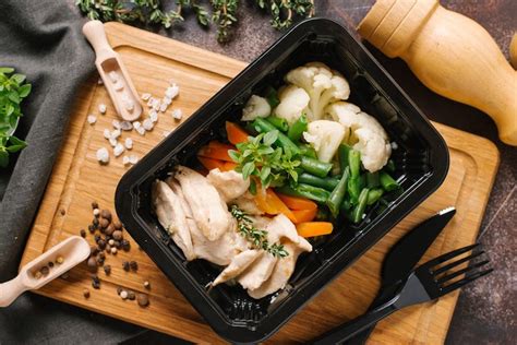 fotografia rôznorodých krabičkových jedál pre diétu