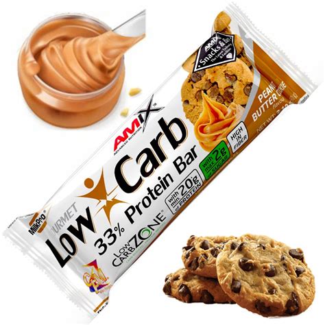 Fotografia rôznych príchutí Amix Low-Carb Protein Bar.