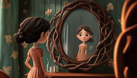 Ilustrácia človeka pozerajúceho sa do zrkadla a vidí siluetu seba samého v lepšej kondícii