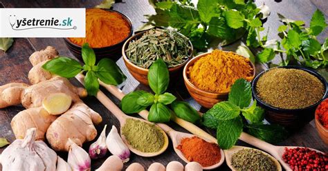 ilustračná fotografia čerstvých byliniek a korenín vhodných na detoxikáciu