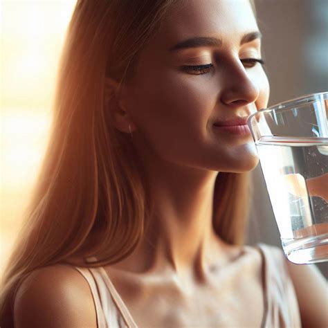 Tematické foto: Osoba pije vodu po cvičení, relaxácia.