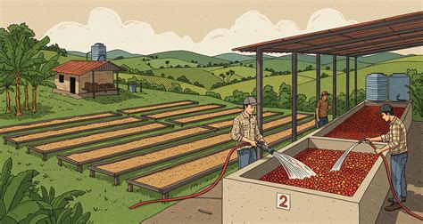 Schéma rozdielu medzi procesom spracovania klasickej praženej kávy a zelenej kávy