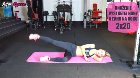 Séria ilustrácií cvikov vykonávaných v ľahu na boku