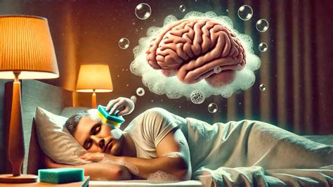 Ilustrácia mozgovej aktivity počas spánku s farebnými vlnami