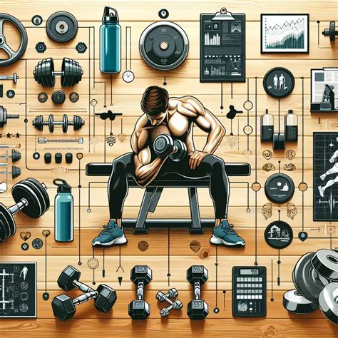 Ilustrácia muža cvičiaceho s činkami