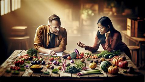 Ilustrácia znázorňujúca rôzne druhy zdravých potravín, ako sú ovocie, zelenina, strukoviny a celozrnné produkty.