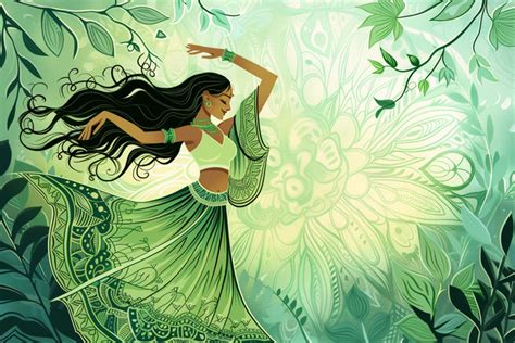 Ilustrácia znázorňujúca tradičné ajurvédske byliny
