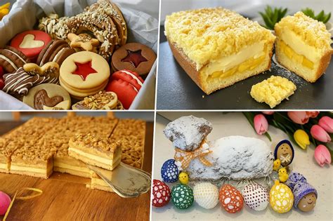 Estetická fotografia rôznych druhov paleo koláčov a dezertov.