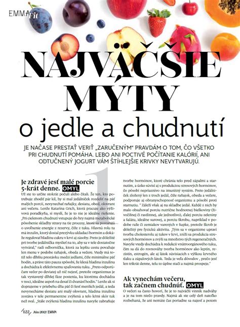 Infografika s vyvrátenými mýtmi o chudnutí